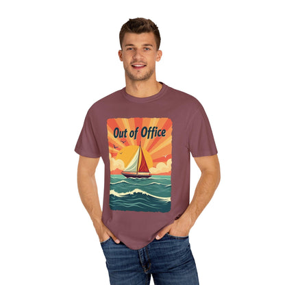 Ocean Sailing Out of Office Unisex Tee for Beach Lovers - Even Keel LLC