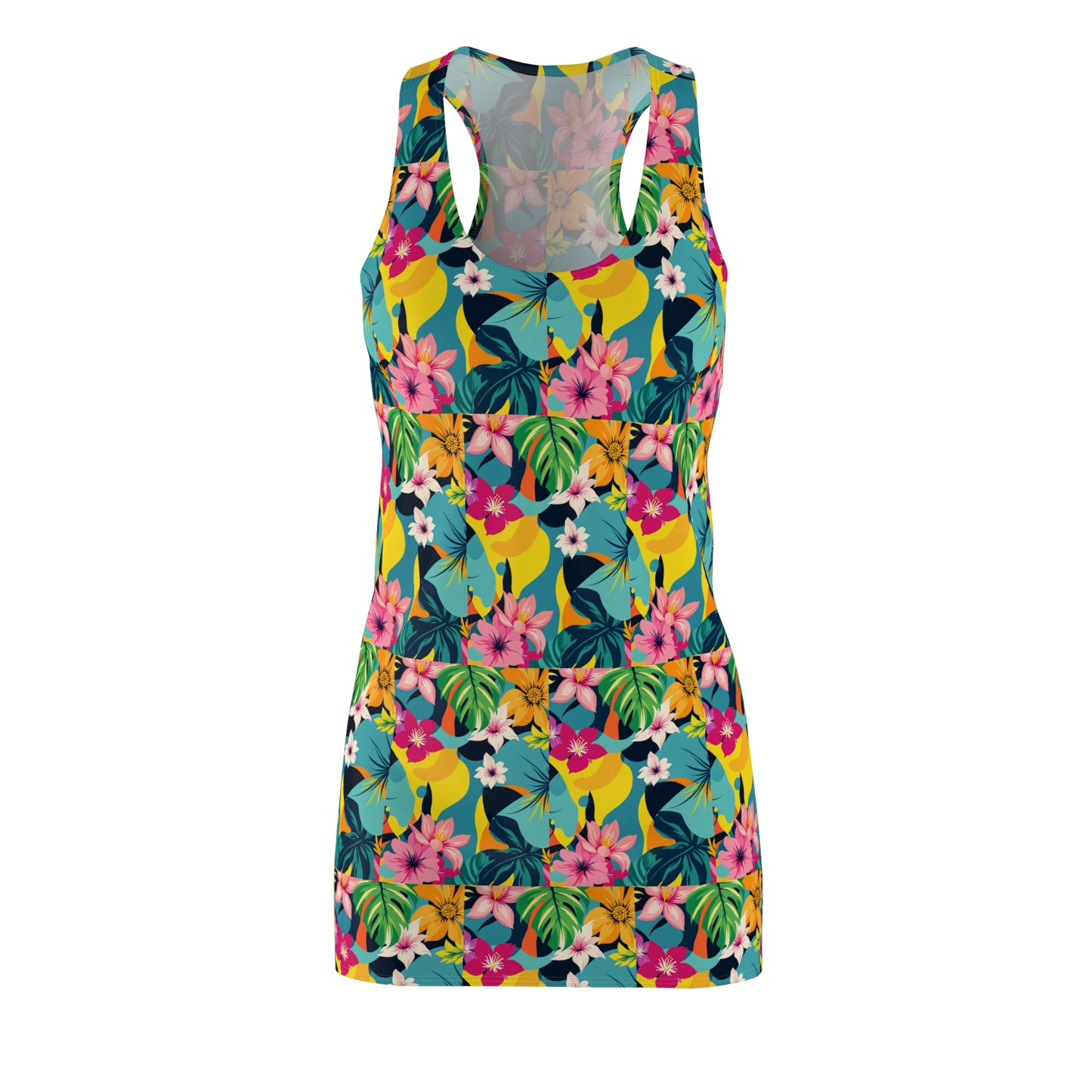 Tropical Floral Racerback Dress for Summer Adventures