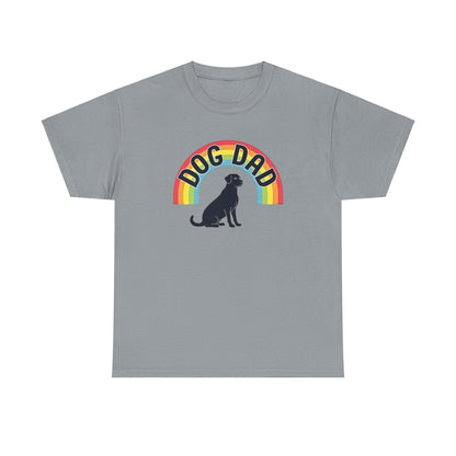 Rainbow Dog Dad Tee for Fun Loving Pet Parents - Even Keel LLC