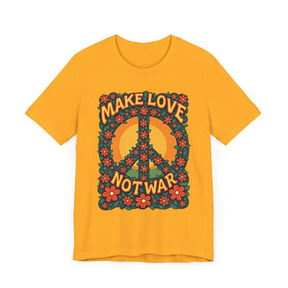 Retro Peace Symbol Graphic Tee Unisex Soft Cotton Shirt - Even Keel LLC