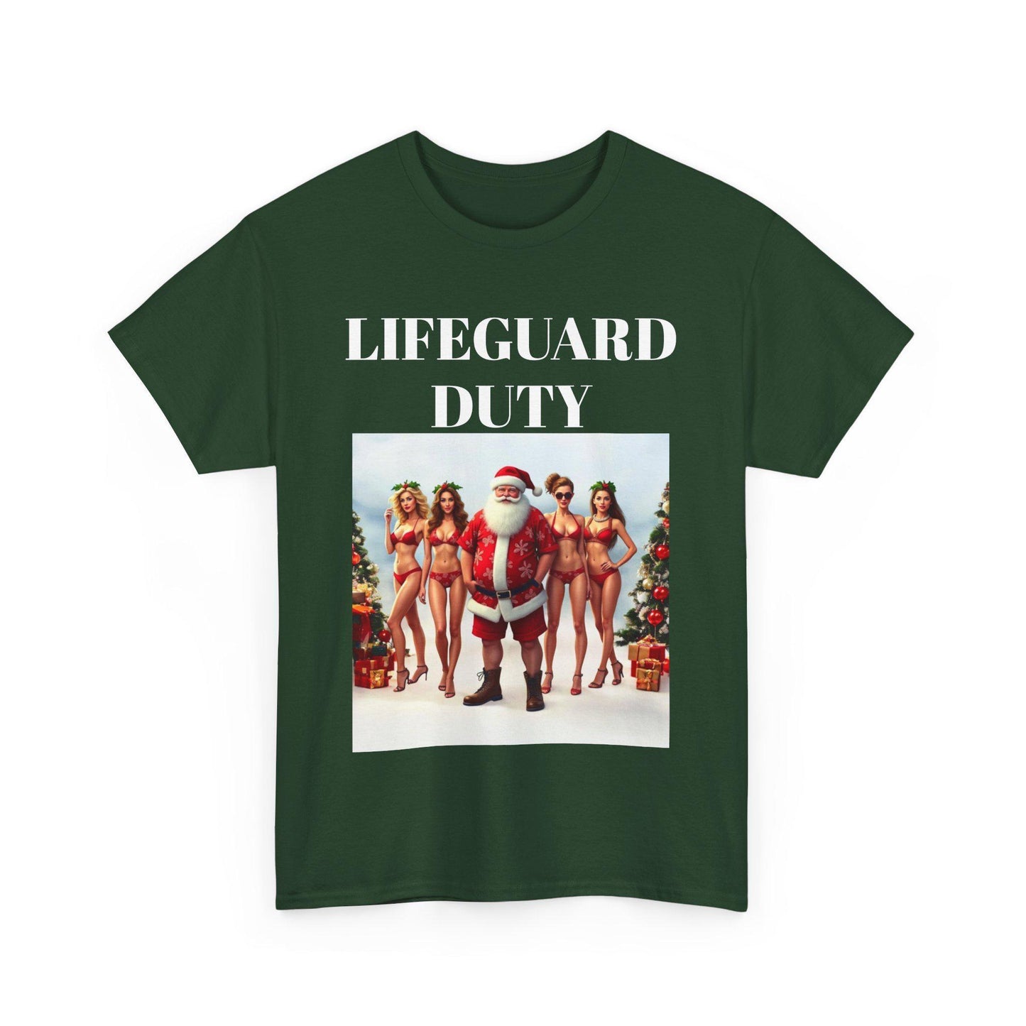 Lifeguard Santa Unisex Tee for Festive Holiday Fun - Even Keel LLC