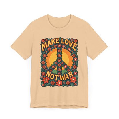 Retro Peace Symbol Graphic Tee Unisex Soft Cotton Shirt - Even Keel LLC