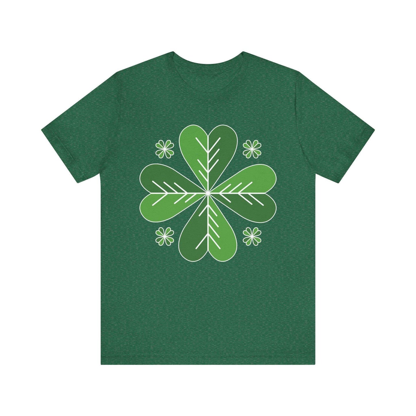 Psychedelic Celtic Shamrock T-Shirt for St. Patrick's Day.