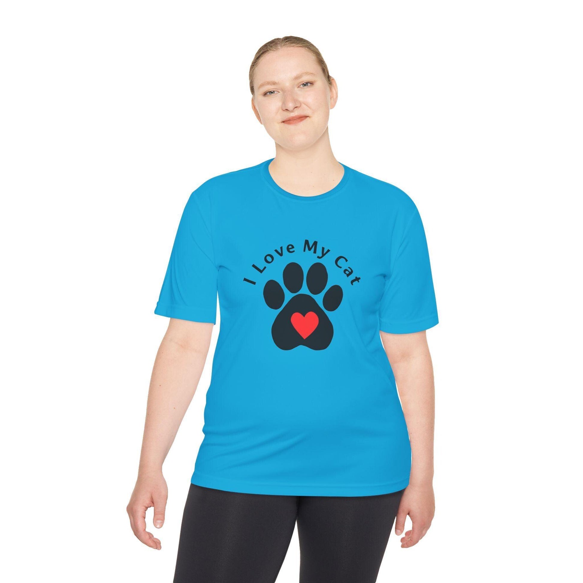 Moisture-Wicking Cat Lover T-Shirt Lightweight Sports Apparel - Even Keel LLC