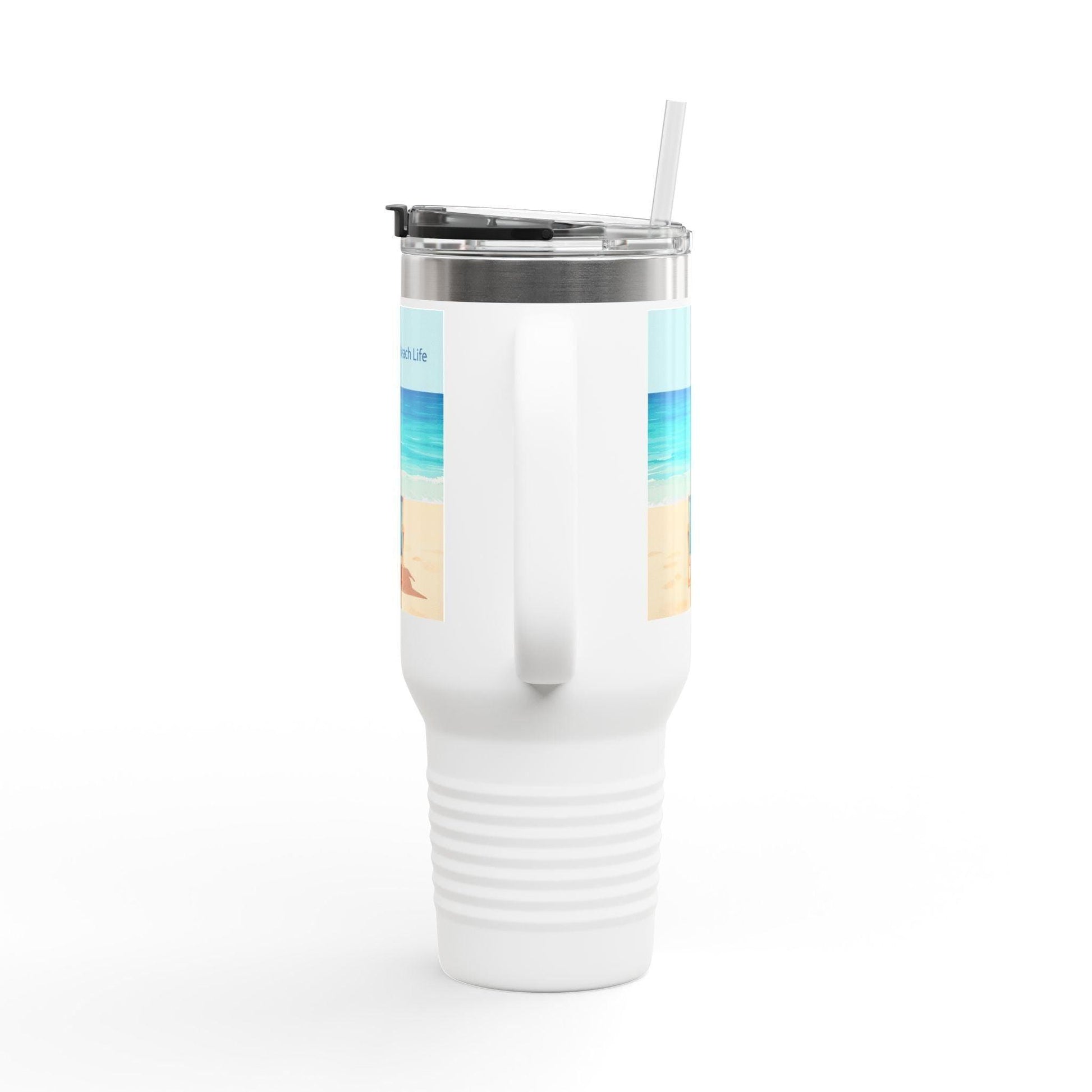 40oz Travel Mug - Beach Life Design for Outdoor Adventures - Even Keel LLC