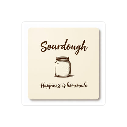 Sourdough "Happiness Is Homemade" Decal in Various Sizes - Even Keel LLC