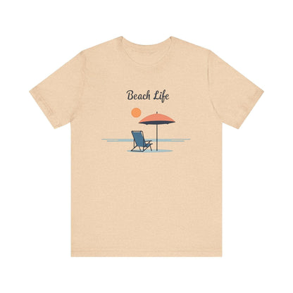 Life's a Beach Unisex Tee Comfortable Tropical Vacation Shirt - Even Keel LLC