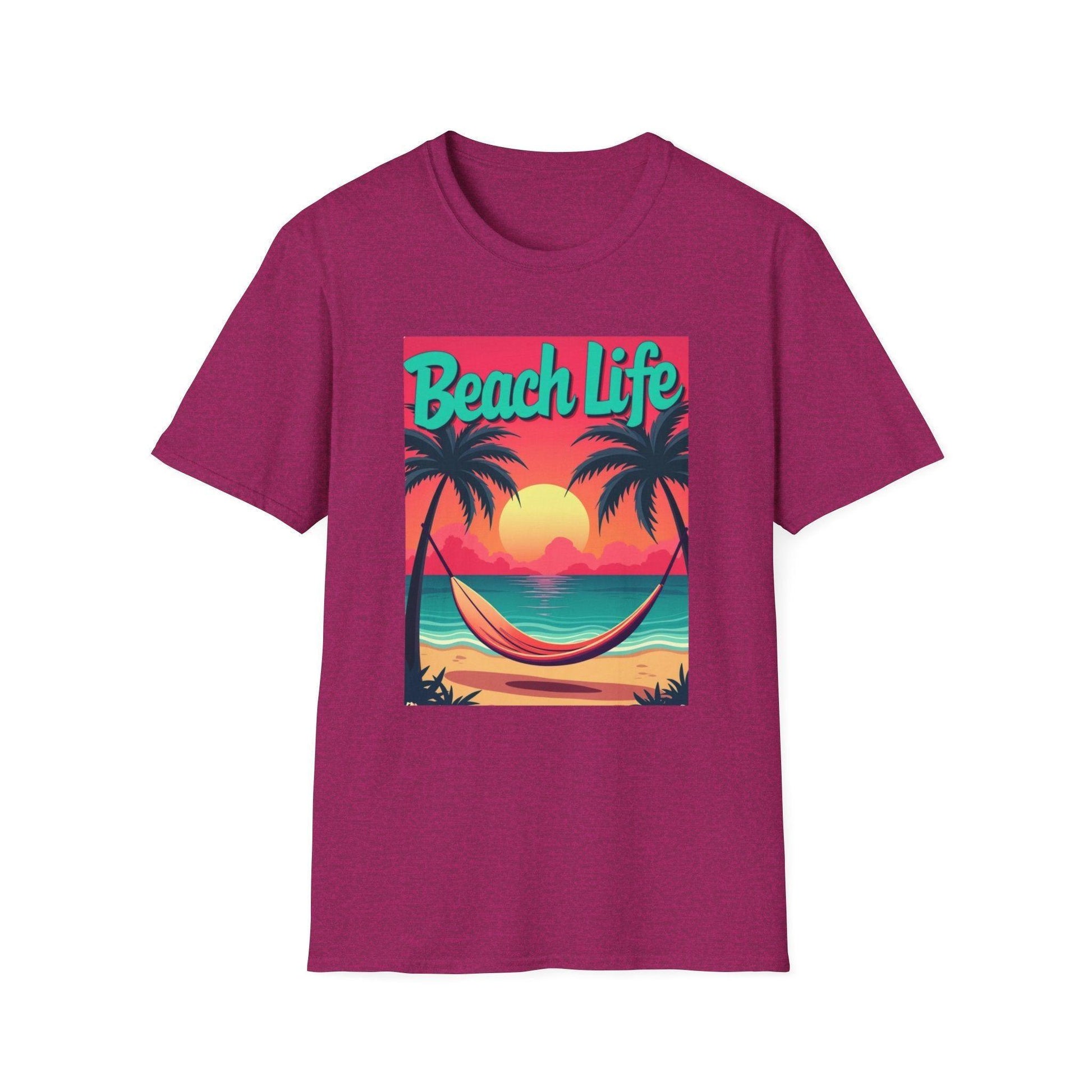 Vibrant 'Life's a Beach' T-Shirt for Summer Beach Lovers - Even Keel LLC