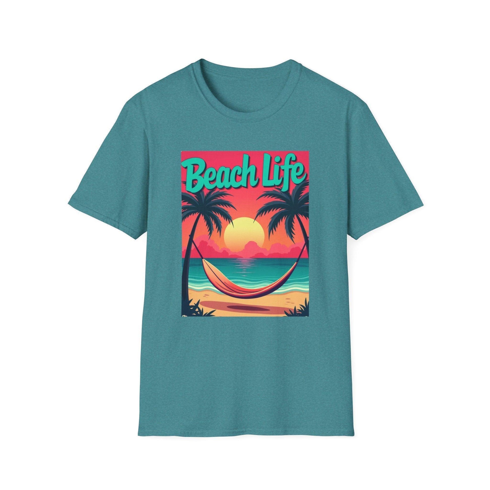 Vibrant 'Life's a Beach' T-Shirt for Summer Beach Lovers - Even Keel LLC