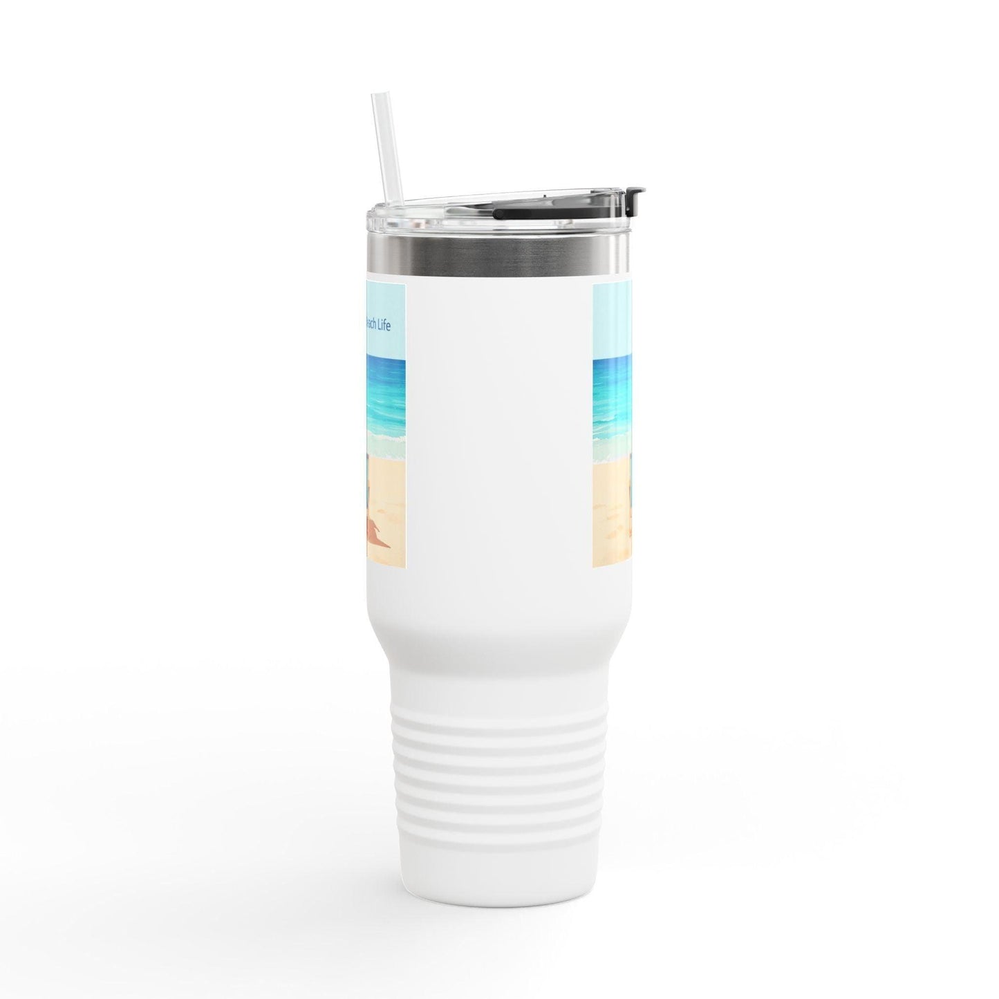 40oz Travel Mug - Beach Life Design for Outdoor Adventures - Even Keel LLC