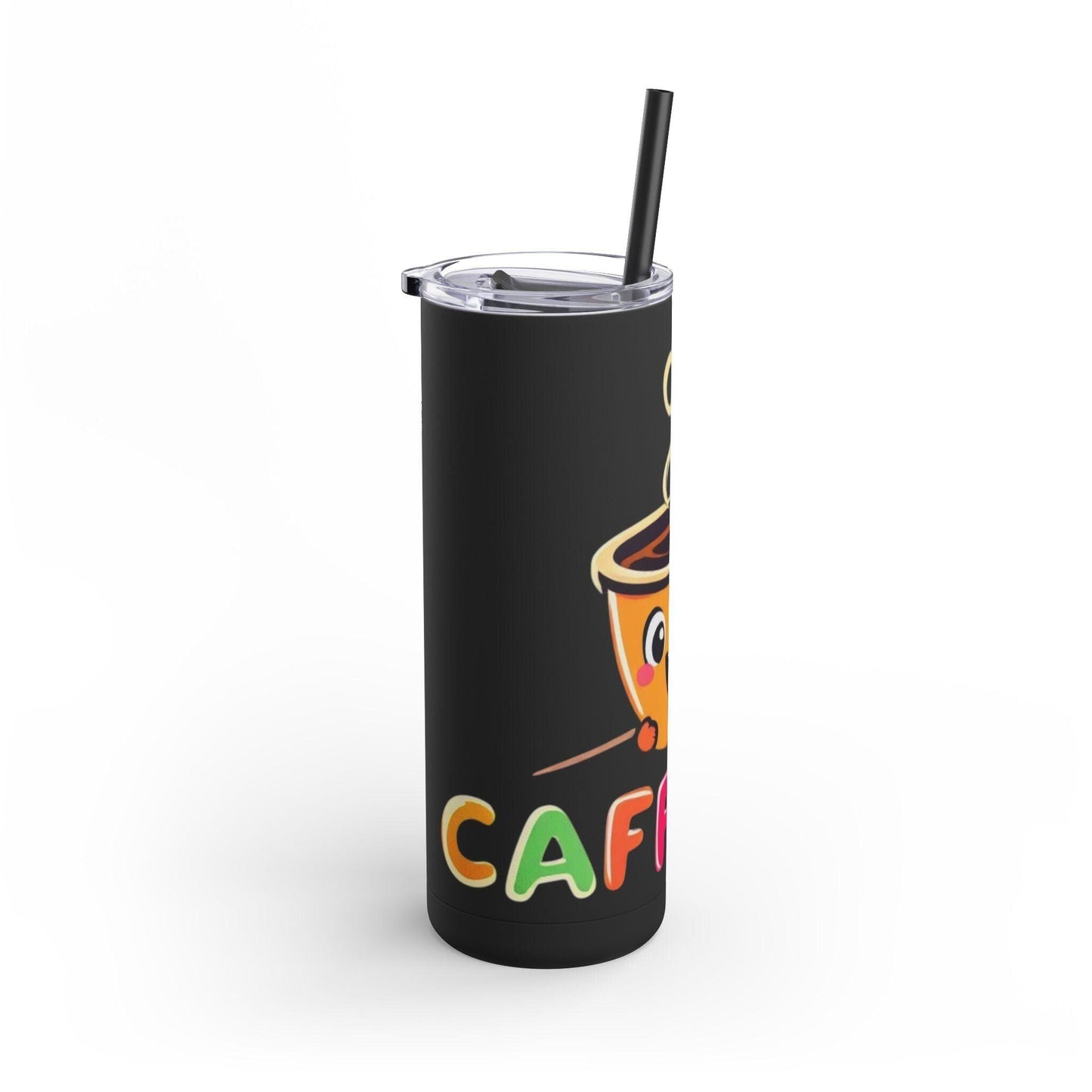 Matte Tumbler: Caffeine 20oz Insulated Drinkware Option - Even Keel LLC