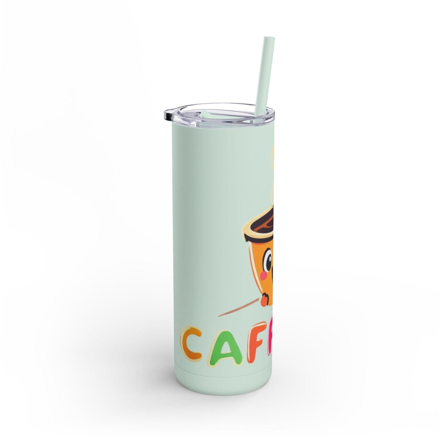 Matte Tumbler: Caffeine 20oz Insulated Drinkware Option - Even Keel LLC