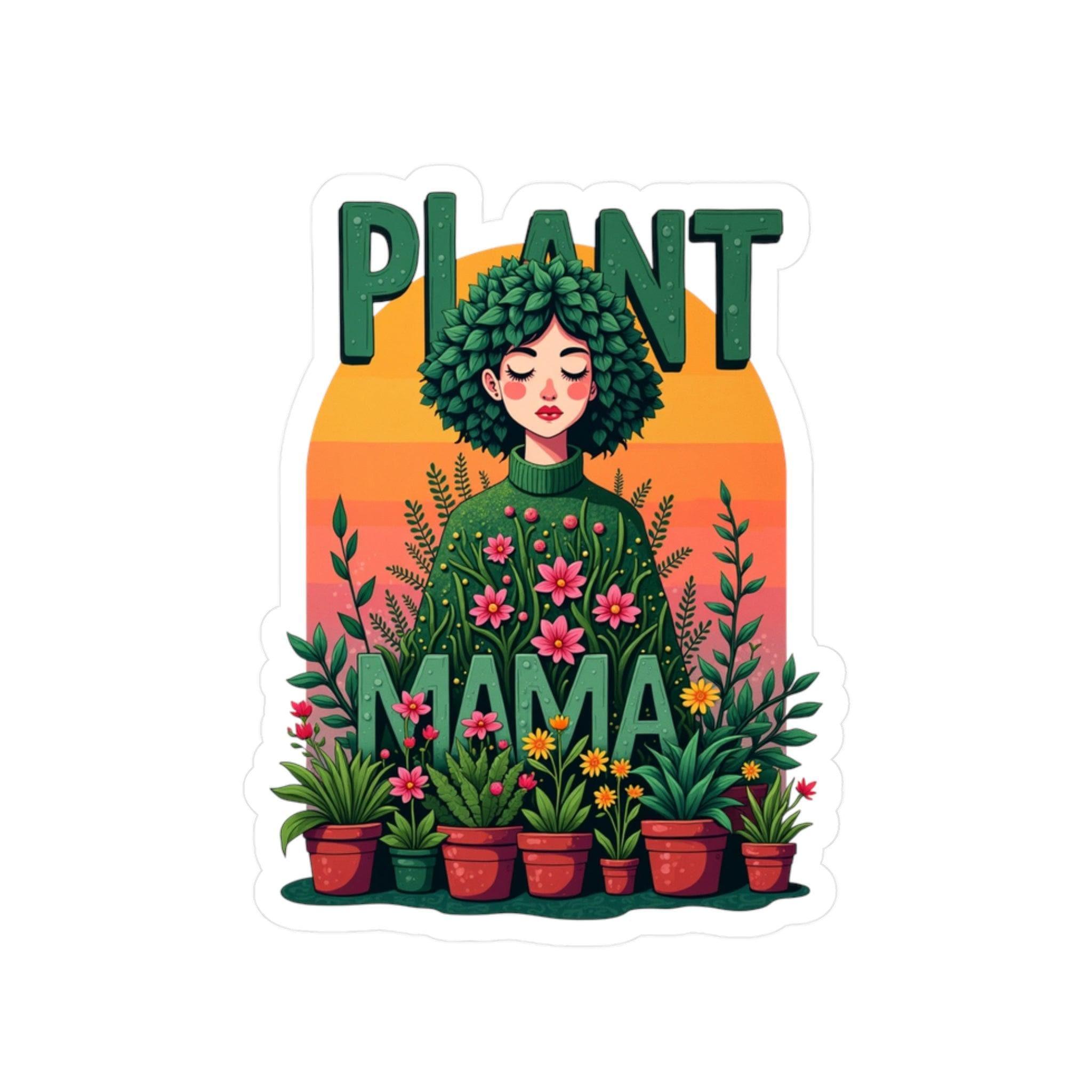 Plant Mama Decal Water Resistant Vinyl Sticker Design - Even Keel LLC