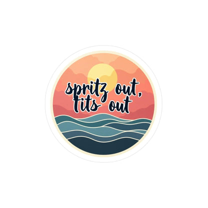 Spritz Out On Ocean Water Decal for Outdoor Use.