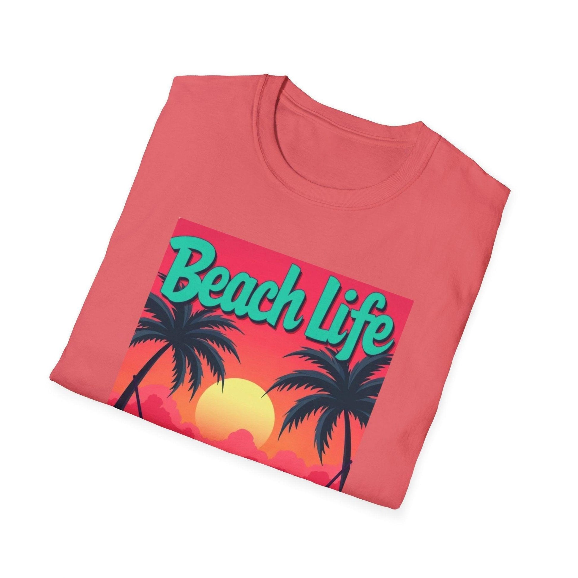 Vibrant 'Life's a Beach' T-Shirt for Summer Beach Lovers - Even Keel LLC