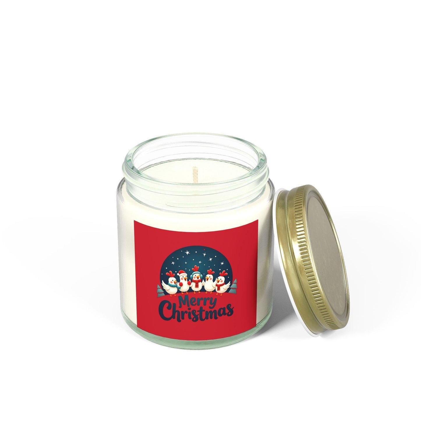 Caroling Chicken Candle - Coconut Apricot Wax 4oz 9oz - Even Keel LLC